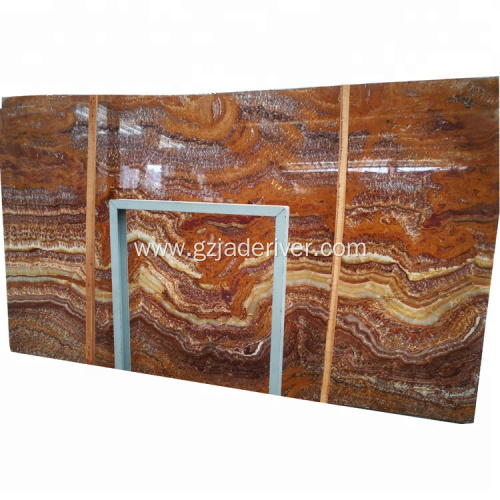 Brown Marble Slab Colorful Natural Onyx Stone